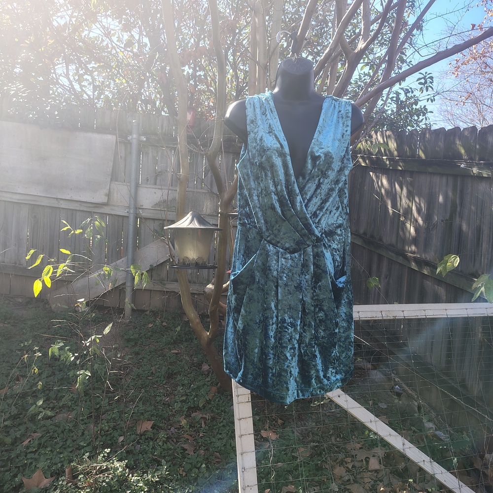 Blue Velvet 90's Skater Dress - Picture 2 of 6